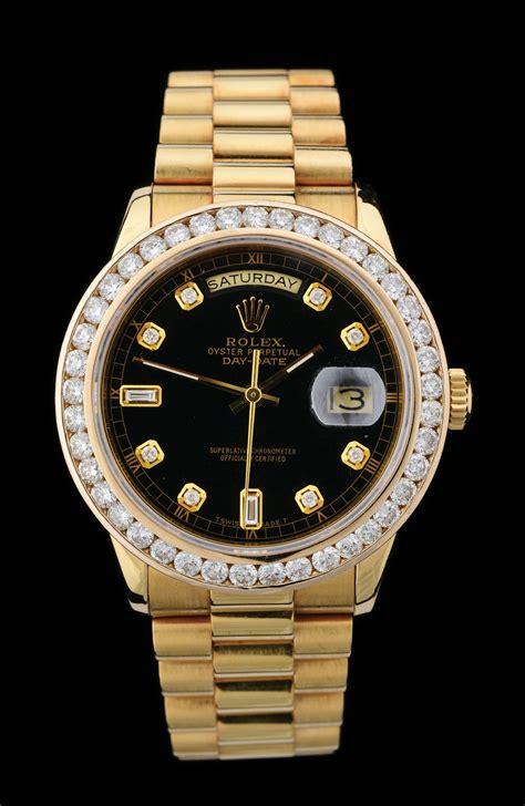 gold and diamond rolex mens|pre owned men's diamond rolex.